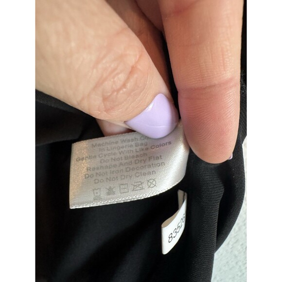 Boston Proper Women's Black Sequin Evening Blouse V Neck 3/4 Sleeve Flowy Medium - Picture 7 of 10